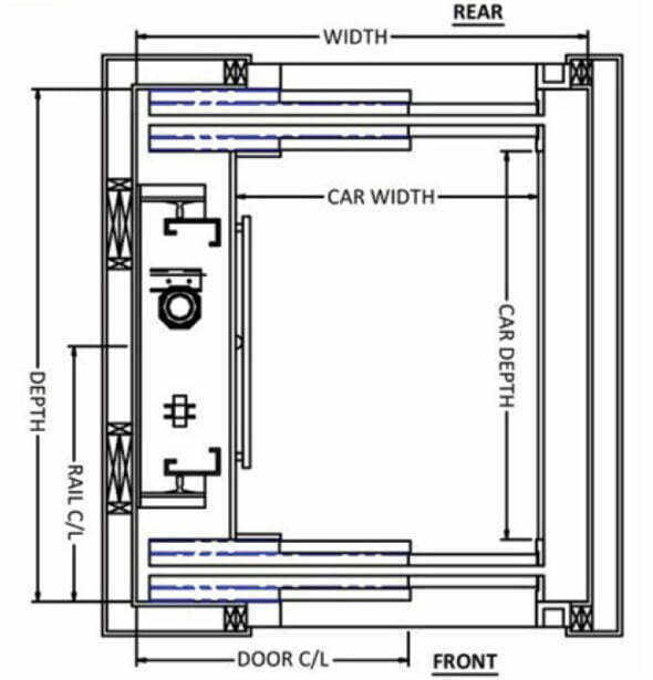 2-speed-2 elevator diagram top