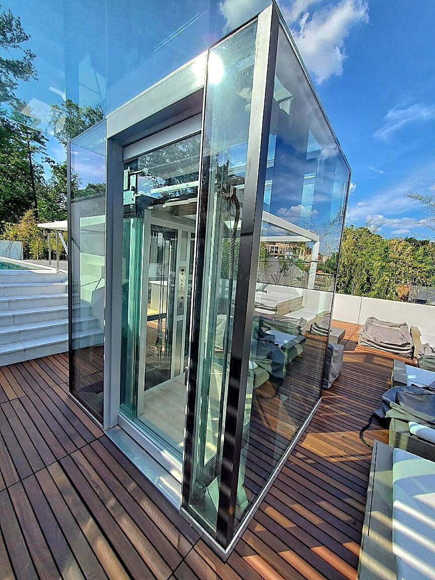Glass Residential Elevator